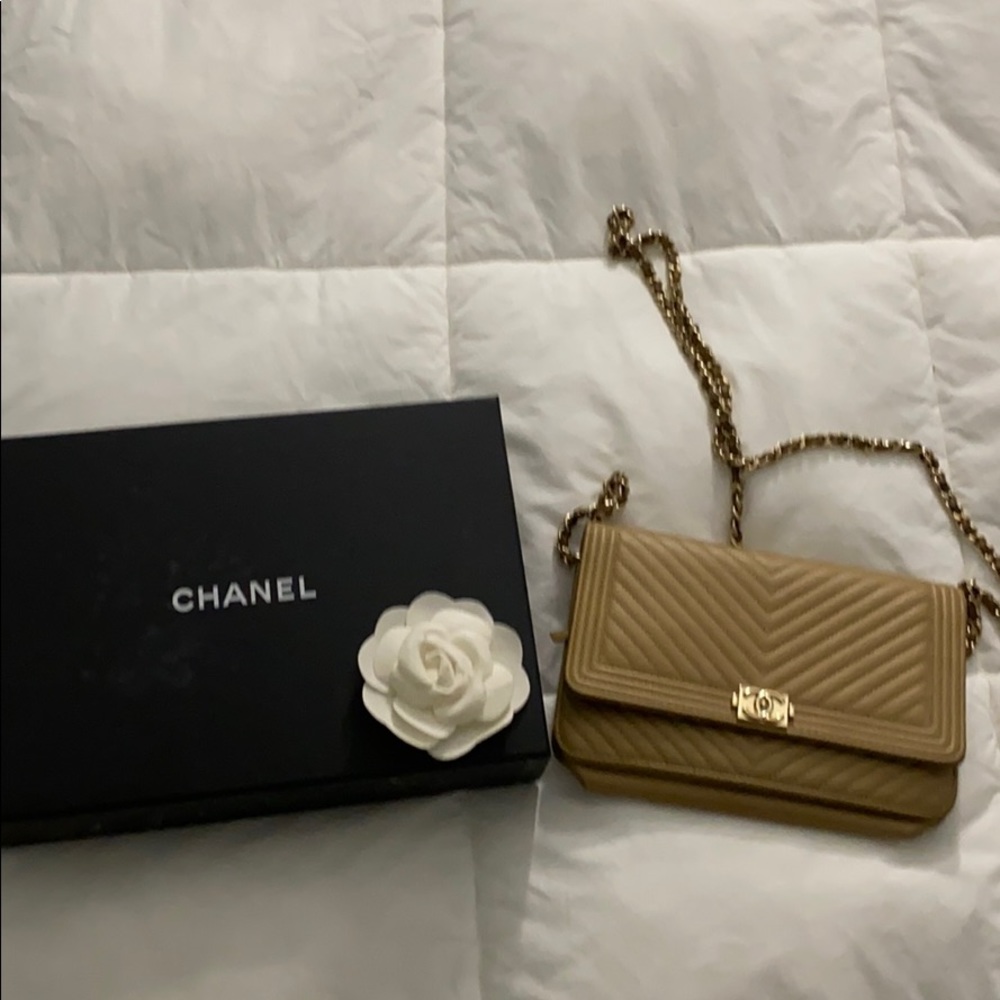 Chanel Boy Chain Wallet